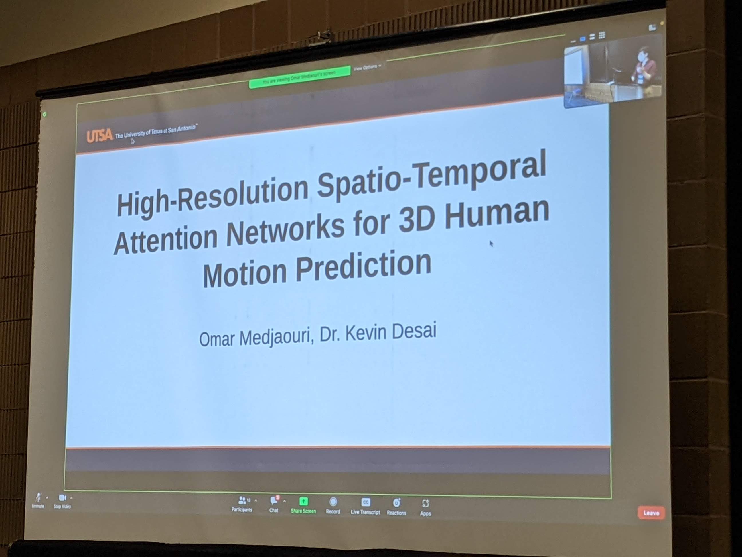 Our paper HR-STAN that received the Best Paper Award at the CVPR 2022 Precognition Workshop